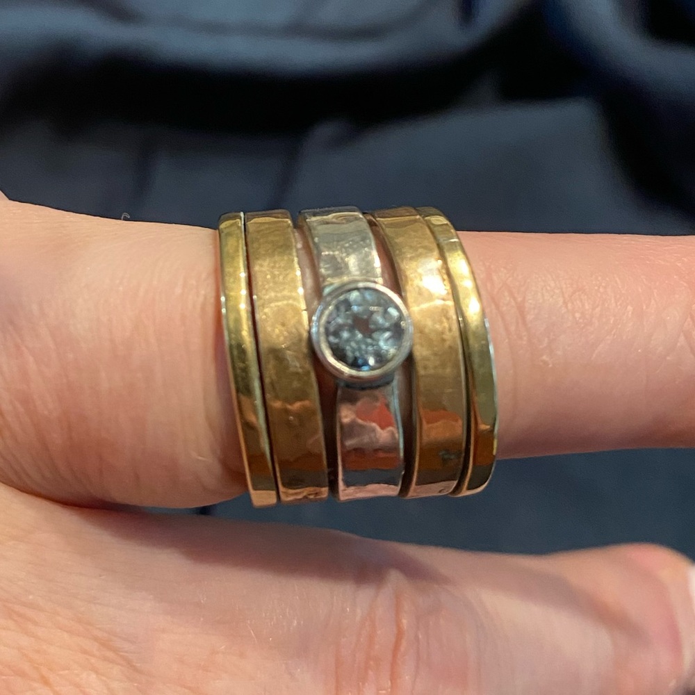 Mixed metal ring
